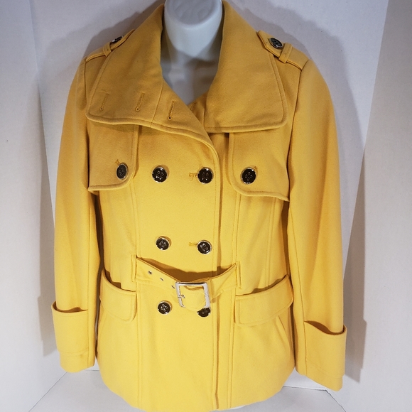 Green With Envy Jackets & Blazers - Women's Green With Envy Wool Double Breasted Pea Coat